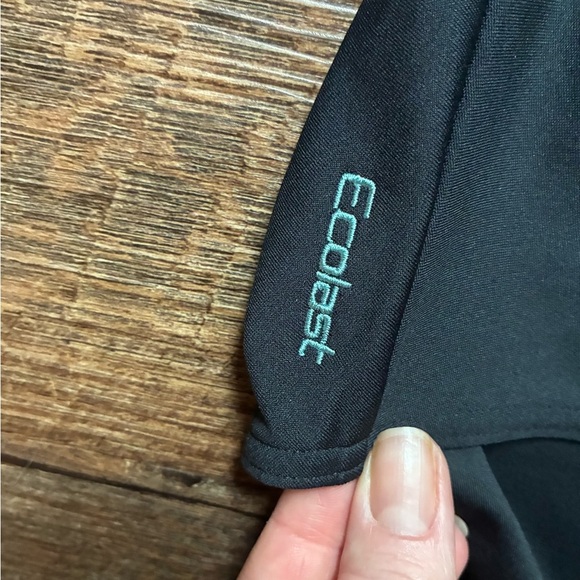 ZOGGS supportive Marley scoopback one piece swimsuit black bathing suit EUC sz L - Picture 7 of 13